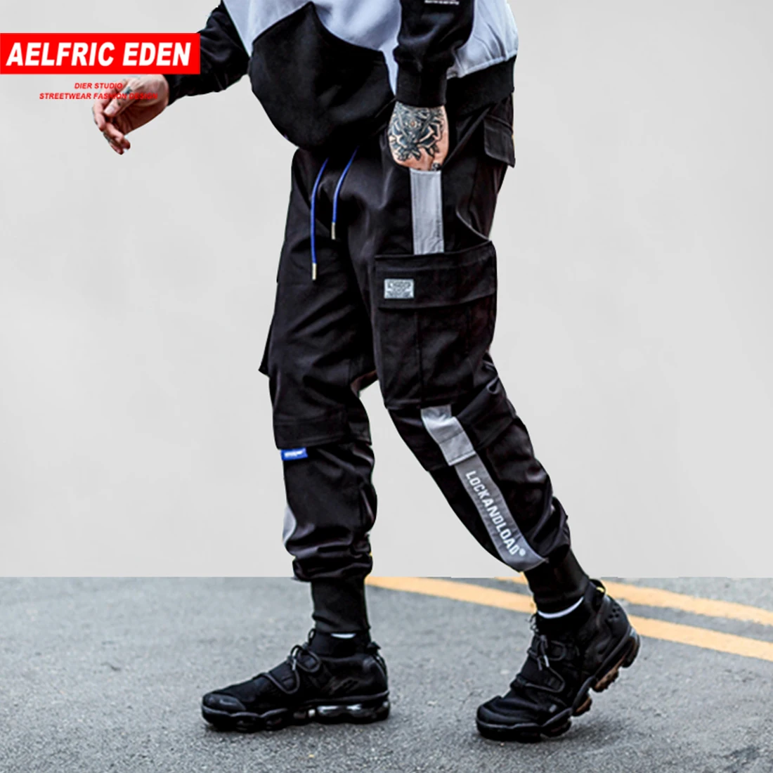 Aelfric Eden повседневные брюки до щиколотки мужские 2018 модные джоггеры с вышитыми