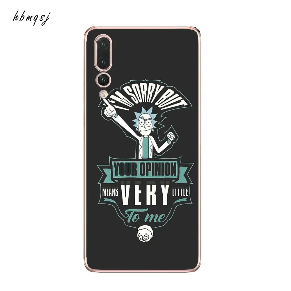 Cool funda for huawei p20 lite case silicone soft tpu rick and moti cartoon original coque phone back cover |