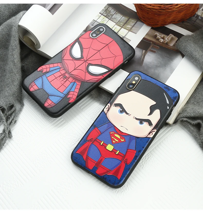 Милый ТПУ чехол-накладка Marvel hero для iphone 5, 5S, 5, G, SE, 6, 6 S, 7, 8 plus, резиновый гелевый силиконовый чехол для iphone x, XR, человек, мальчик, Человек-паук, чехол для телефона