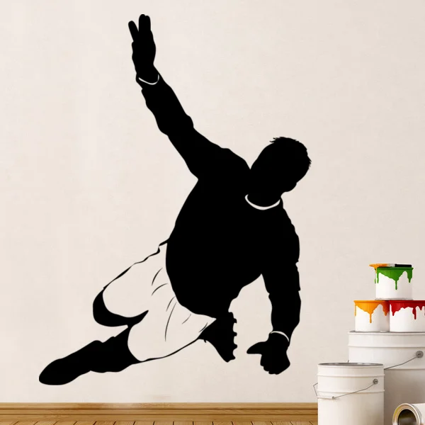 

Goal keeper Ball Football Soccer Star Sketch Wedding Decor Wall Decal Wallpaper Wall Sticker Kids Rooms Decor