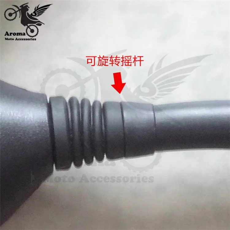 Универсальное мотоциклетное зеркало черное заднего вида 8 мм для yamaha honda suzuki kawasaki