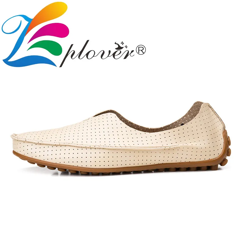 Breathable Men Casual Shoes Summer Style Holes Leather Loafers Classics Light Moccasins Oxfords Driving | Обувь