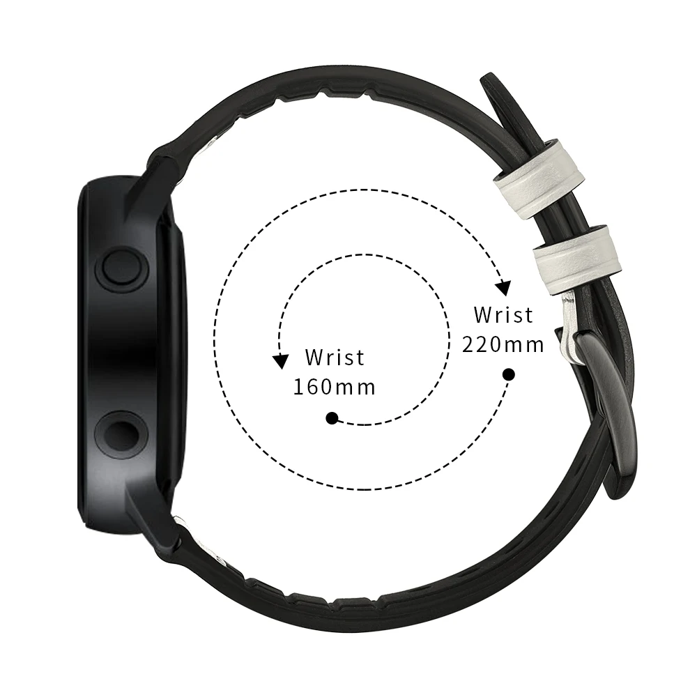 8 цветов силиконовый ремешок из натуральной кожи для samsung Galaxy Watch активный Камуфляжный узор наручный браслет ремешок для часов
