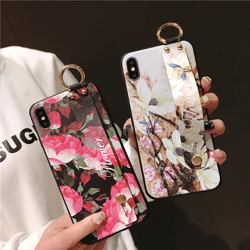 3D рельефный с розой цветком цветочным мотивом чехол для iPhone 7 8 6 6s plus X Xs max XR