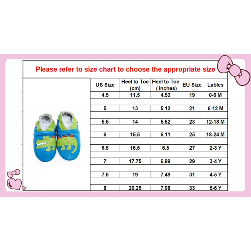 

Baby Walkers Shoes-Non Skid Moccasins for Boys Girls First-Walker-Shoes-Soft-Sole-Baby-Shoe-Walking-Slippers-Dinosaur-Dog-Leathe