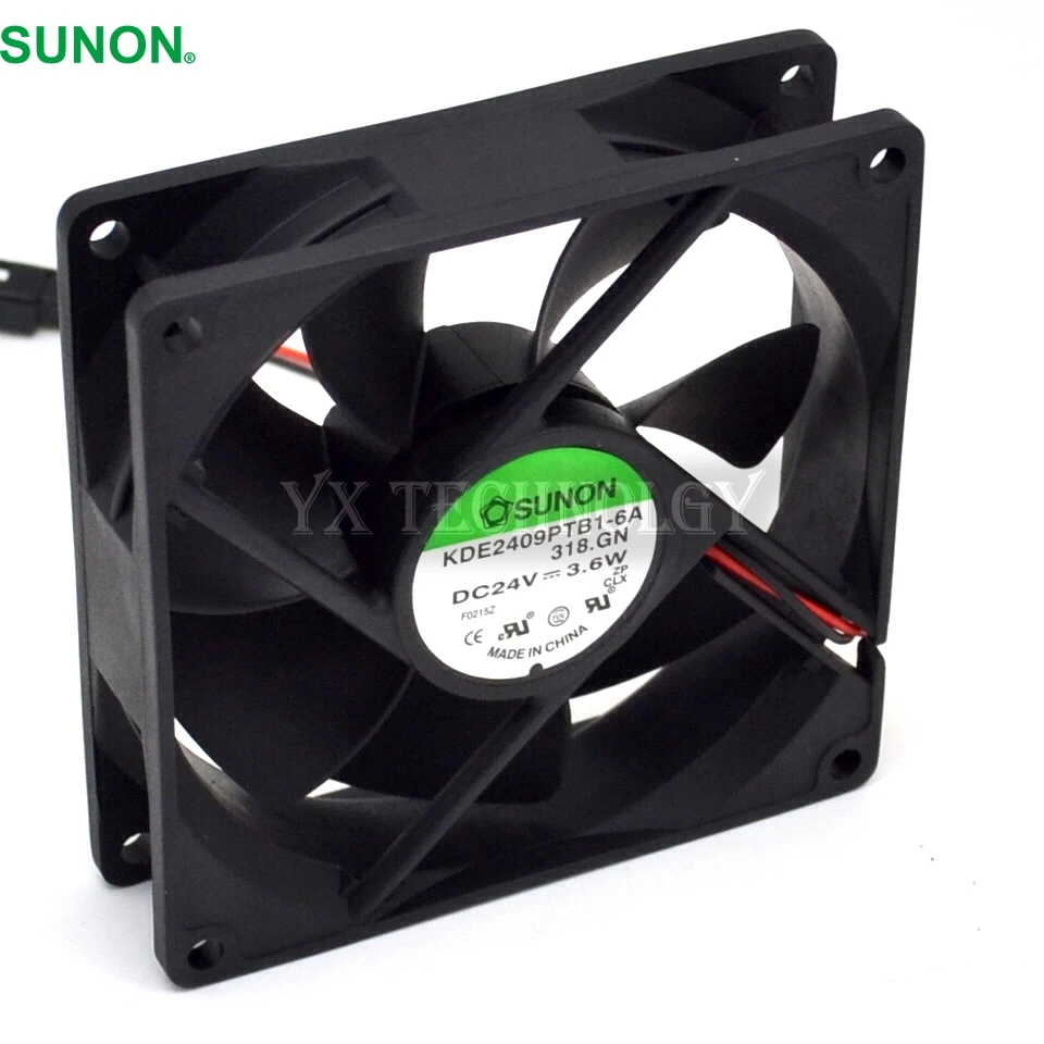 Оригинальный чехол SUNON 9 см 92*92*25 мм 90 9225 KDE2409PTB1 6A 24 В 3 6 Вт вентилятор охлаждения|server