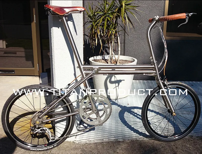 Складной велосипедный стержень Minivelo, велосипедный стержень с гусиным горлом, титановый велосипедный стержень