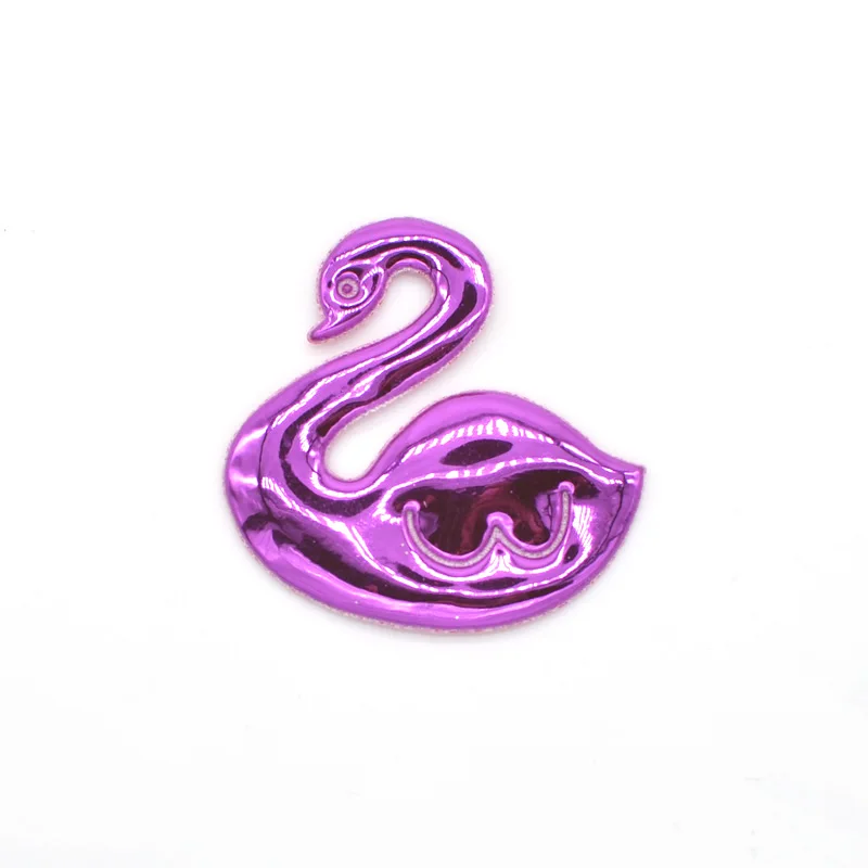 Rose Red 20 шт. 42 мм ПУ ткань мягкие аппликации Kawaii нашивки-лебеди для DIY головные уборы заколки для волос орнамент сделать торт Топпер аксессуары H13 - Цвет: Rose Red