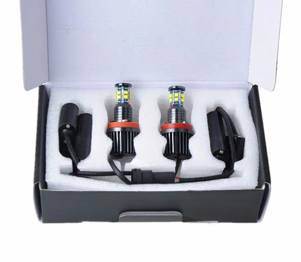 H8 Ангельские глазки светодиодный фары лампы Белый гало кольца CREE чипы 120 Вт