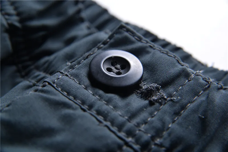 Мужские брюки карго ylao зимние плотные теплые большого размера плюс с множеством