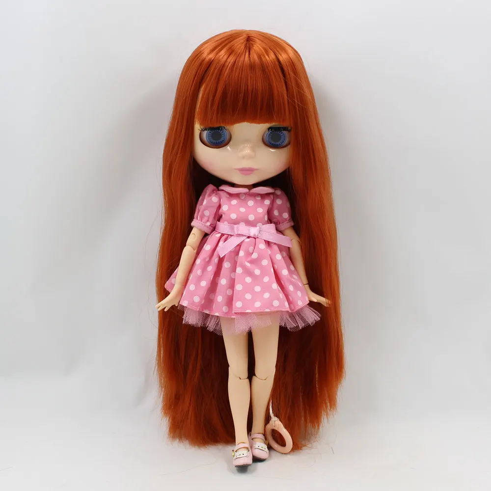 Ледяной DBS Blyth bjd 1/6 кукла длиной 30 см натуральной кожи мягкие прямые волосы с