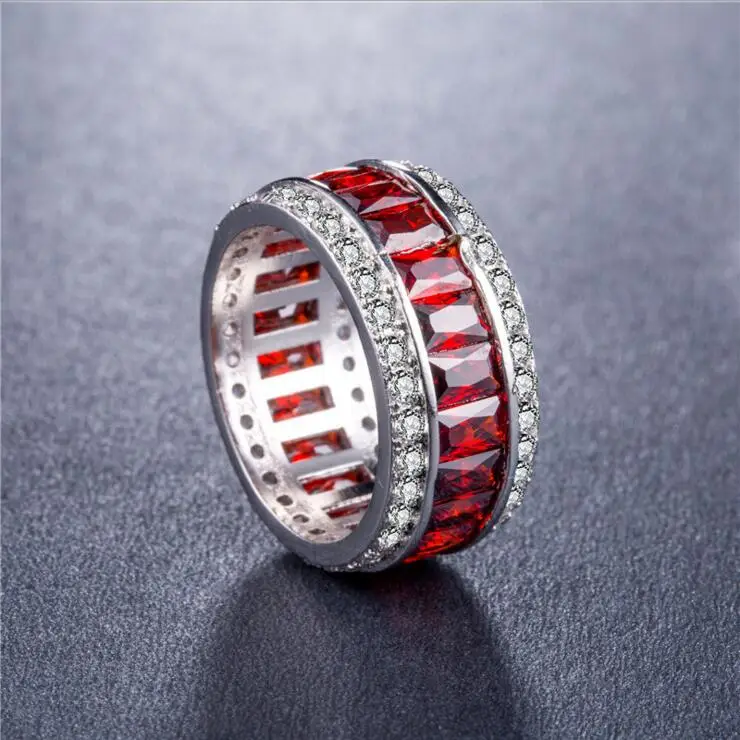 Европейские и американские кольца для женщин 9 цветов микро инкрустация