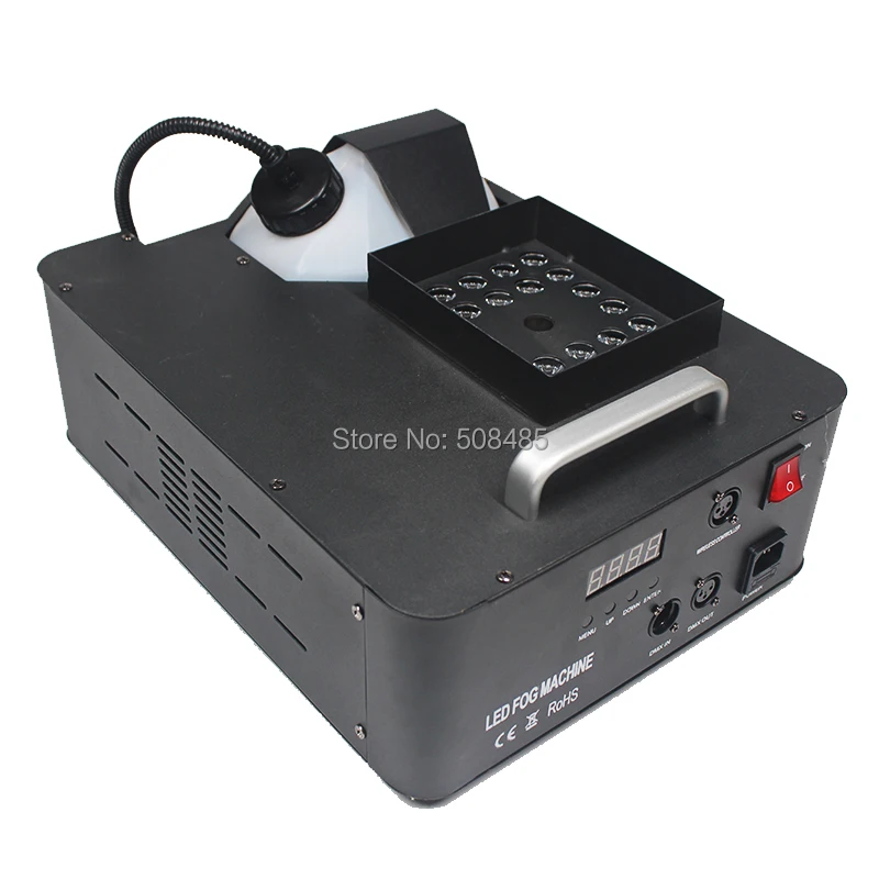 1500 Вт 3-в-1 противотуманная машина DMX512 дымовая с RGB-светодиодом профессиональная