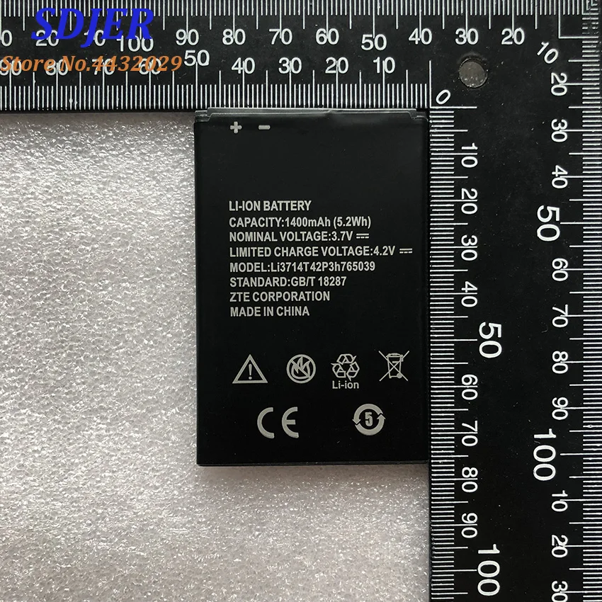 Новый Li3714T42P3h765039 1400 mAH Перезаряжаемые Оригинальный аккумулятор для ZTE Blade A3 T220 AF3 T221