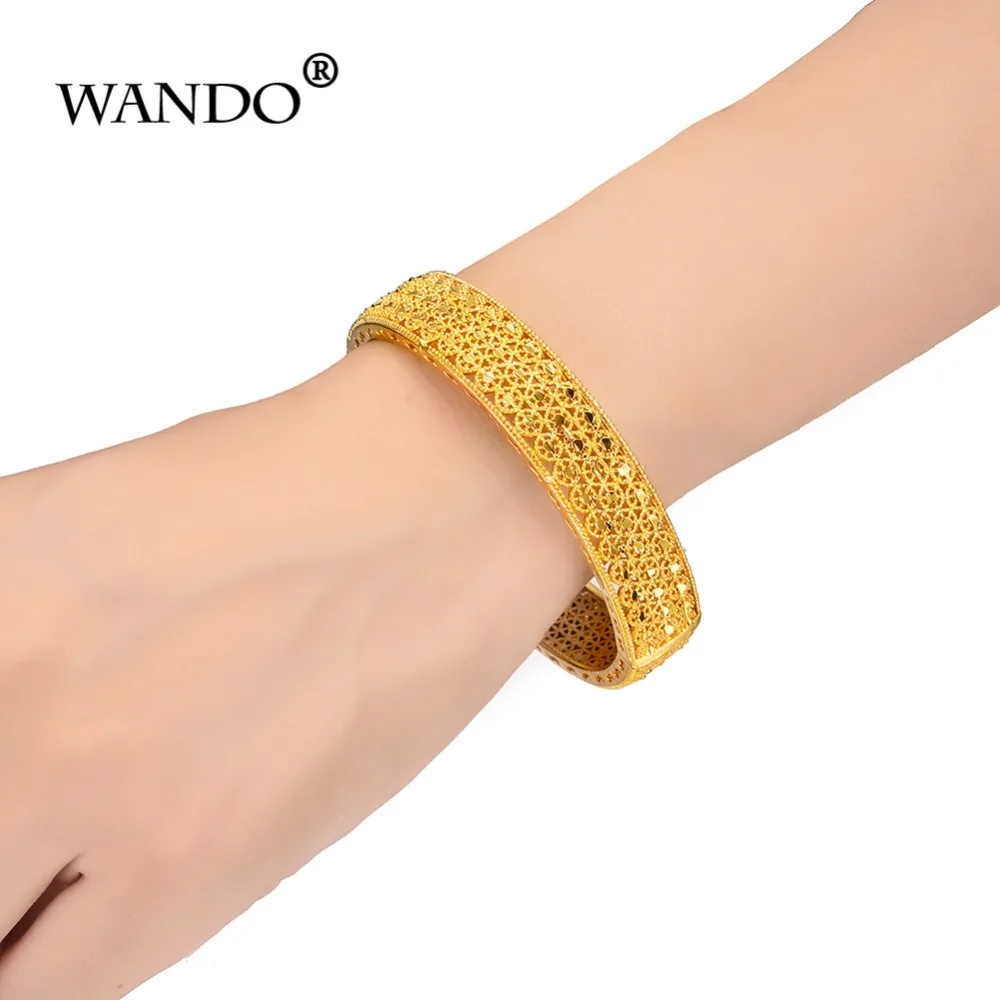 WANDO 4 шт./лот браслеты с подвеской для женщин роскошный брендовый браслет золотого