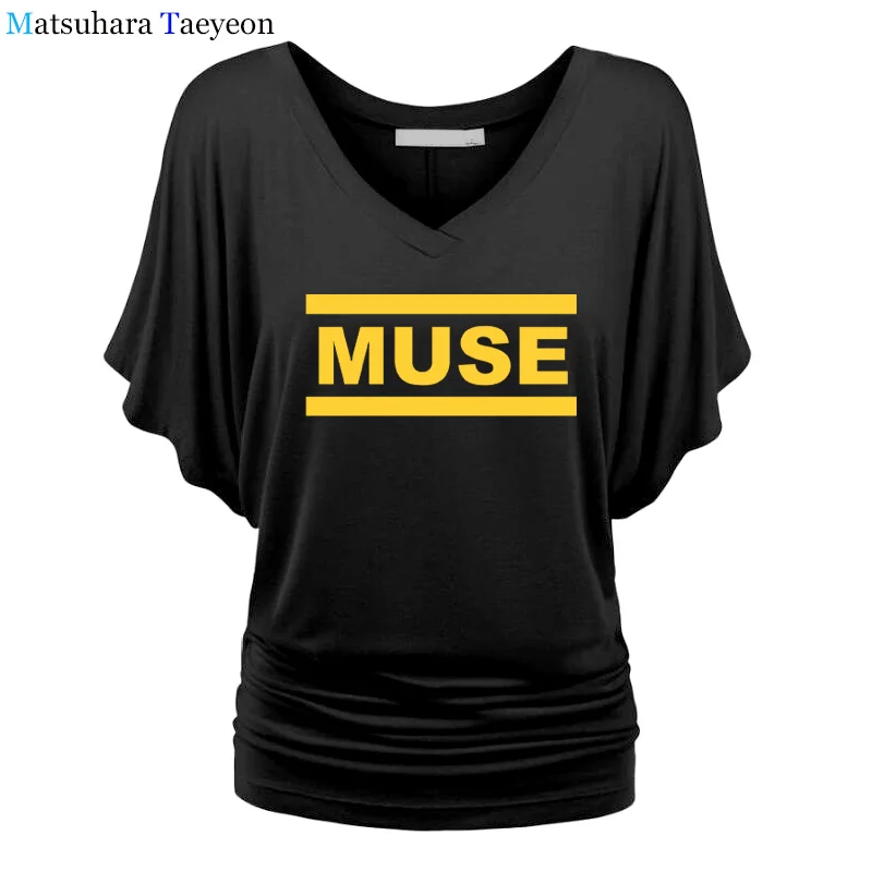 Женские футболки Muse футболка muse летние хлопковые с коротким рукавом и V образным