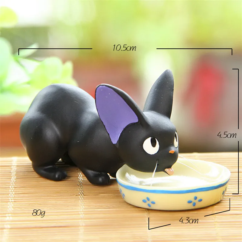 1 шт. большой 10 см Kawaii Ghibli игрушка Miyazaki Kiki служба доставки черный JiJi Кот с чашей