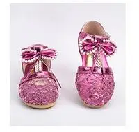 Сандалии для девочек с галстуком бабочкой Новинка 2017 года летние детские