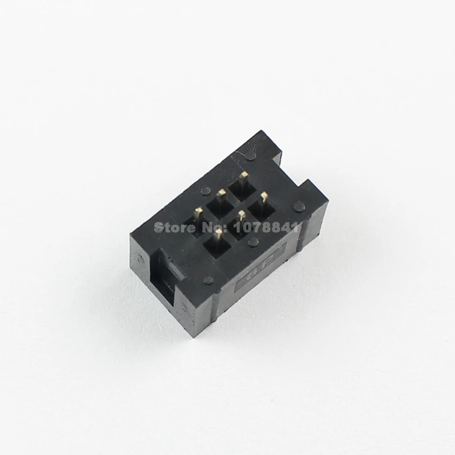 10 шт. 2 54 мм 2x3 Pin 6 прямой мужской окутанный PCB Заголовка коробки разъем IDC|socket