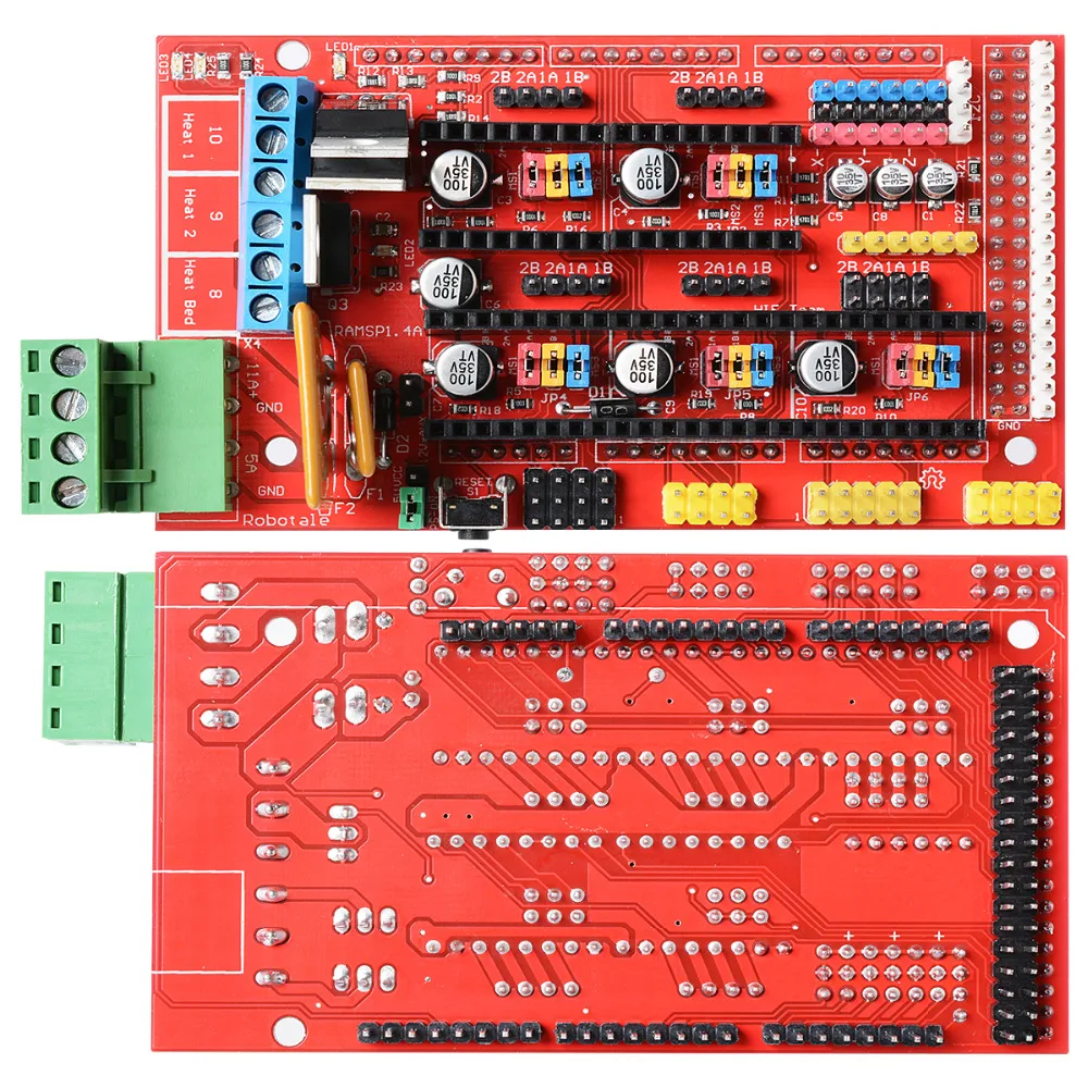 Контроллер Mega 2560 R3 + 1 контроллер RAMPS 4 шт. модуль шагового драйвера A4988 для 3D