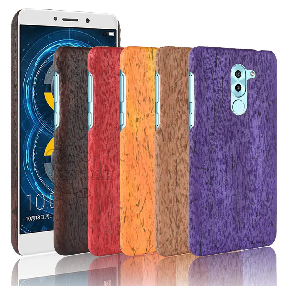 Чехол с деревянным лицевым покрытием для Huawei Honor 6X 6 X BLN L21 Honor6X Жесткий ПК Защитный