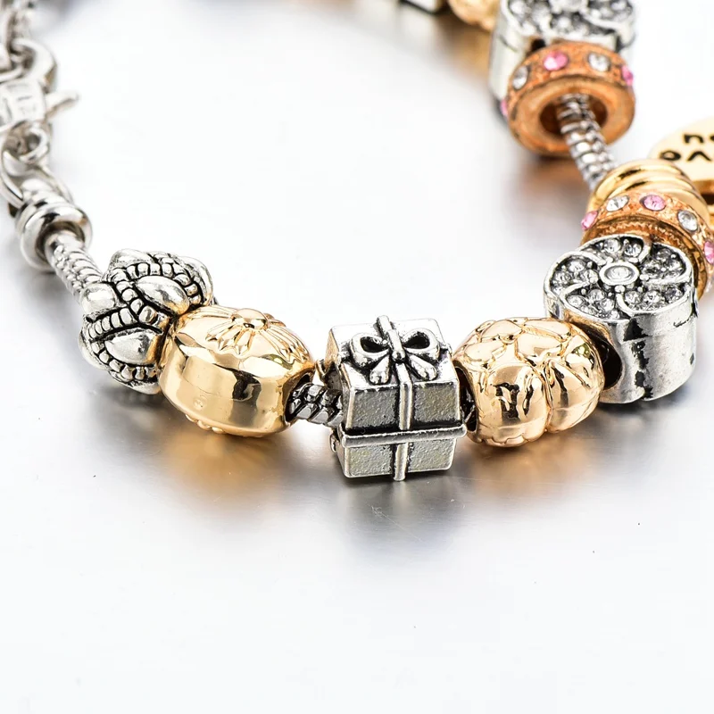 Szelam 2019 ювелирные изделия Сделай Сам Серебряные Кристаллы шармы браслеты для
