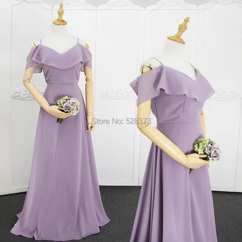 YNQNFS BD10 шифоновое платье с открытыми плечами оборками для свадебной вечеринки