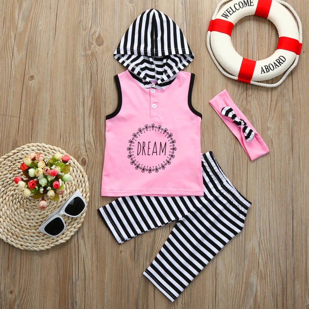 Летняя детская одежда из 3 предметов футболка с капюшоном и надписью для