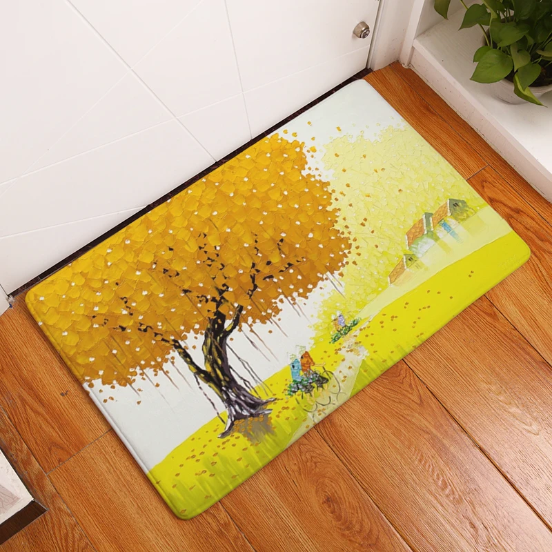 Новинка 2017 Осенние Нескользящие ковры с принтом для кухни коврики дома гостиной