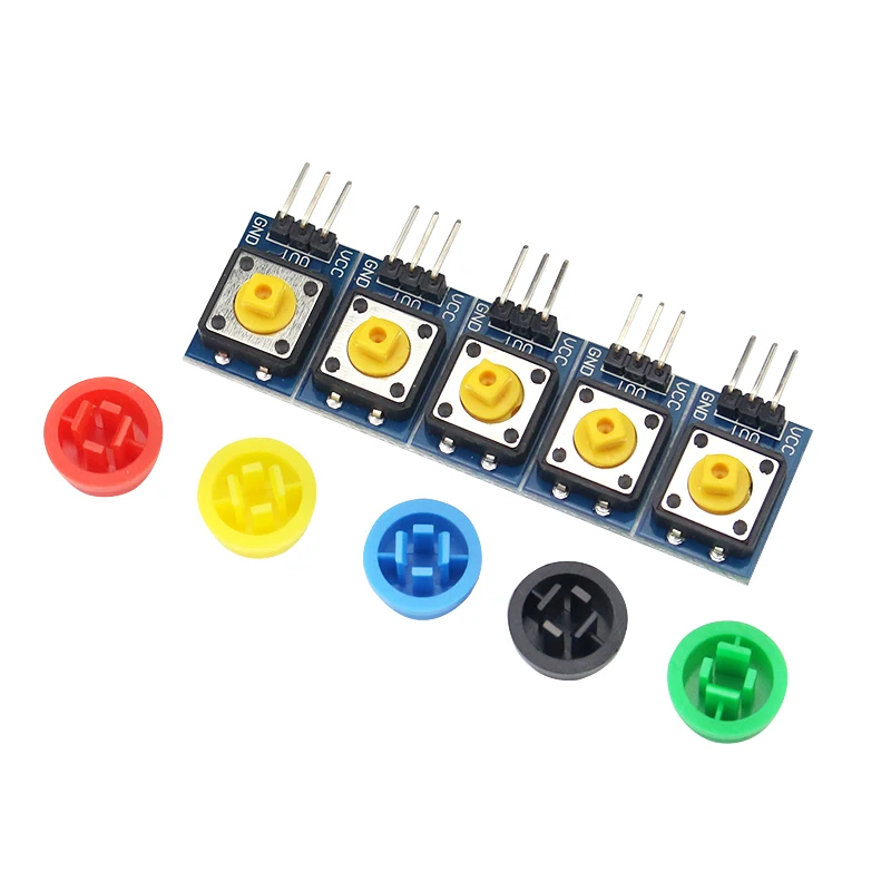 Большой кнопочный модуль Модуль Сенсорного выключателя с крышкой 5 шт. 20 х13 мм