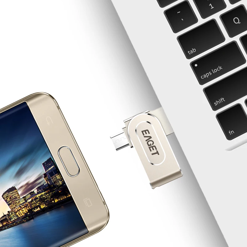 Eaget USB 3 0 64 Гб флэш накопитель Micro Usb OTG Флешка 16 32 металлический U диск для