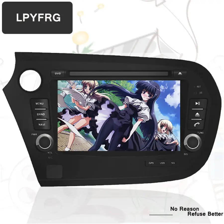 Android 7,1 Fit HONDA Insight 2010-17 автомобильный dvd-плеер с оперативной памятью 2G навигация gps Bluetooth радио головное устройство мультимедийная система 2din