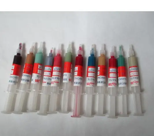 12 шт. Diamond абразивной пастой трубки иглы шлифовальные пасты притирки соединение