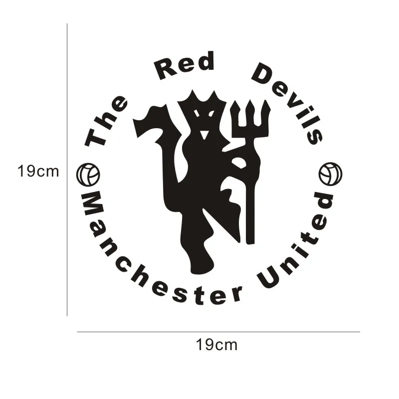 Модные красные Devils Man UTD Мотоцикл 3D стикер автомобиля s Наклейка