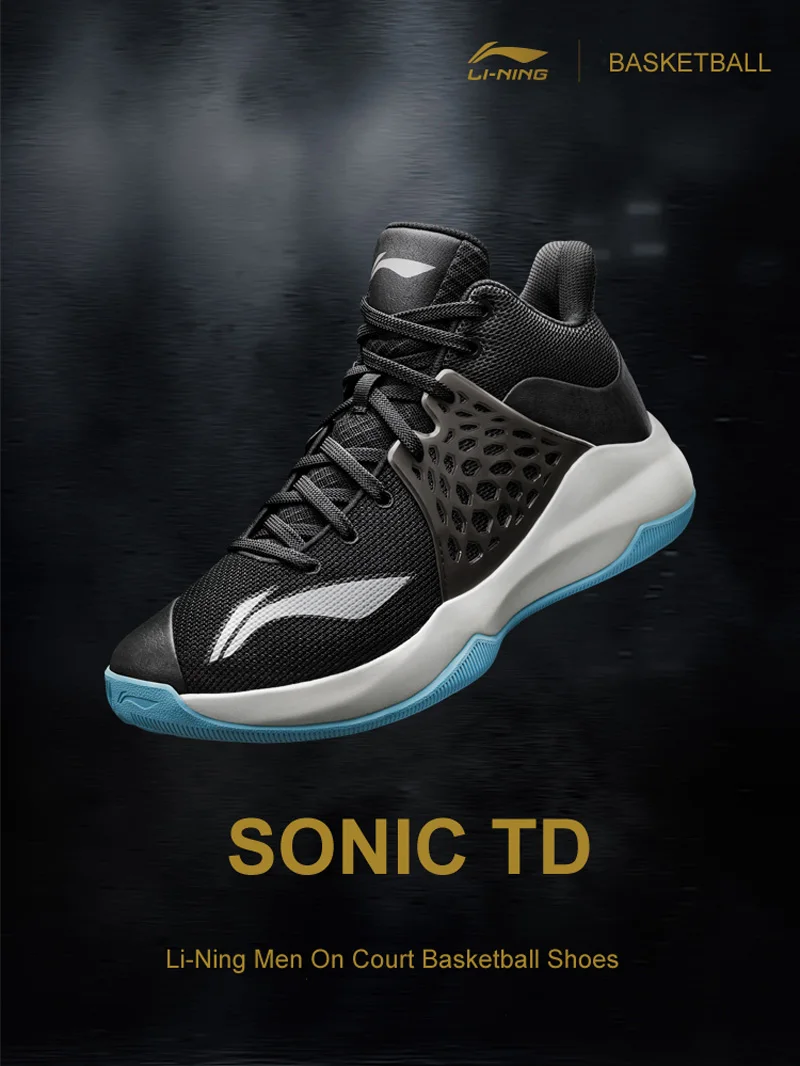 Li-Ning/мужские кроссовки для баскетбола SONIC TD On, светильник из дышащего ТПУ материала, спортивная обувь с подкладом, кроссовки ABPP029 XYL249