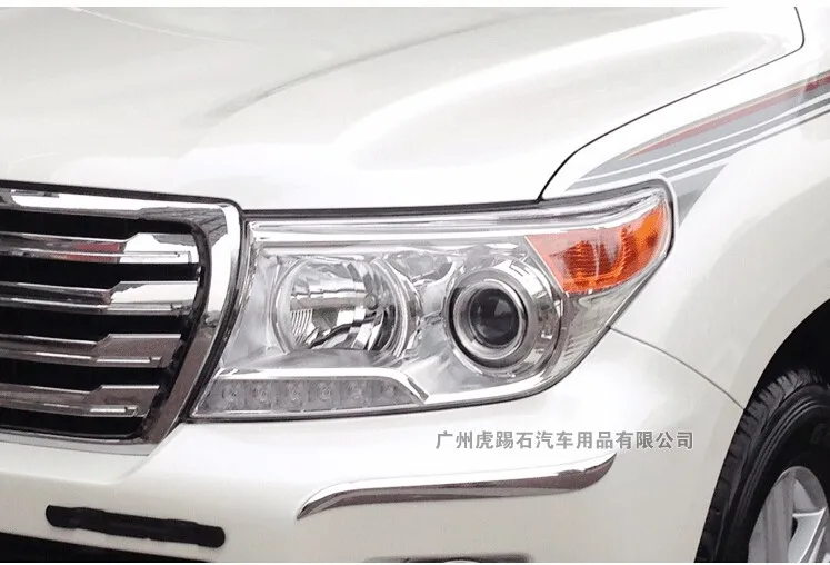 KOWELL автомобильный Стайлинг для Toyota Land Cruiser светодиодный Koplampen для FJ200 LC260 DRL Объектив Dubbele луч H7 HID Xenon bi xenon объектив