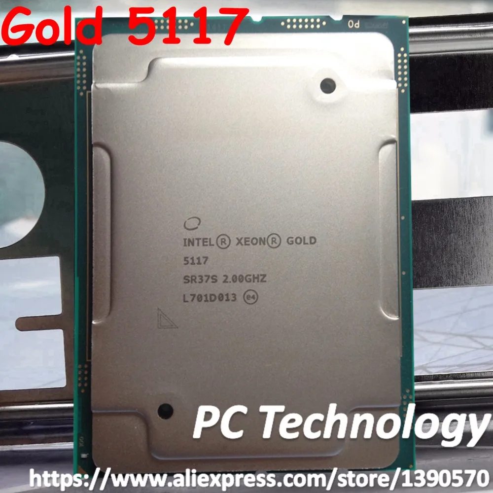 Оригинальный процессор Intel Xeon Gold 5117 QS SR37S Gold5117 19 25 Мб кэш памяти 2 00 ГГц 14 ядер 105 Вт