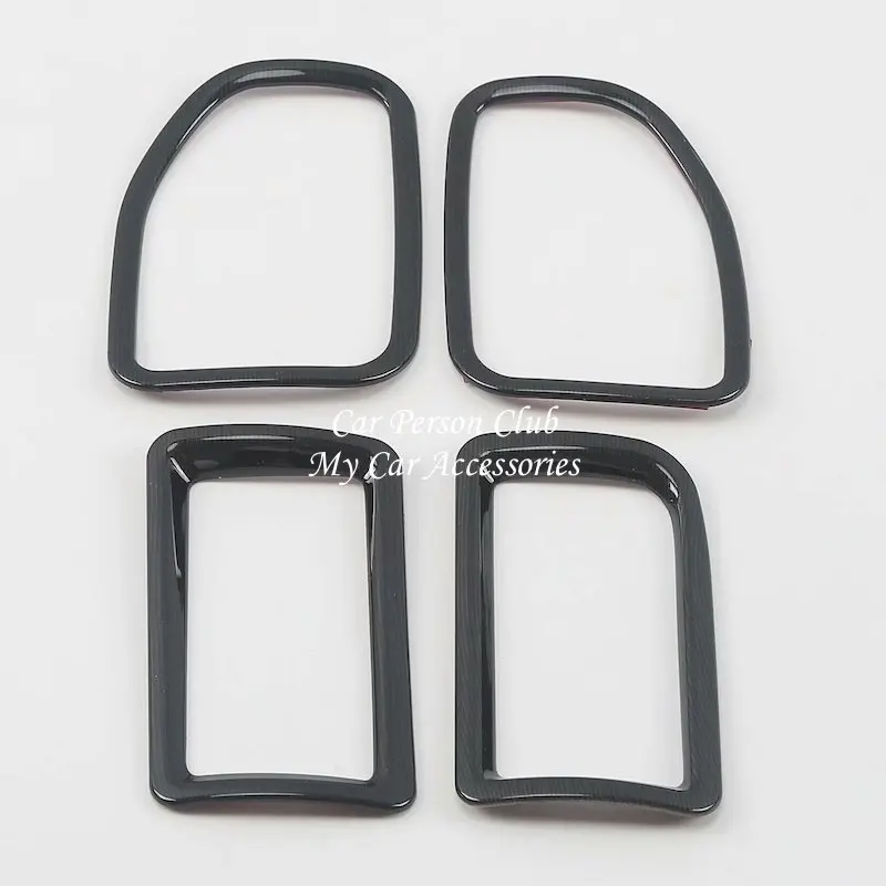 04-Model B-4pcs Для Mitsubishi Outlander 2013- передний маленький Кондиционер вентиляционное отверстие крышка рамы Планки ABS хром аксессуары для автомобиля - Цвет: 04-Model B-4pcs