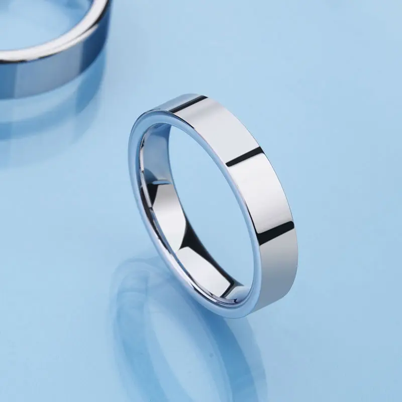 Новое поступление высоко полированных обручальных колец из вольфрама с плоской верхней частью для мужчин и женщин размером от 4 до 13. Бесплатная доставка.