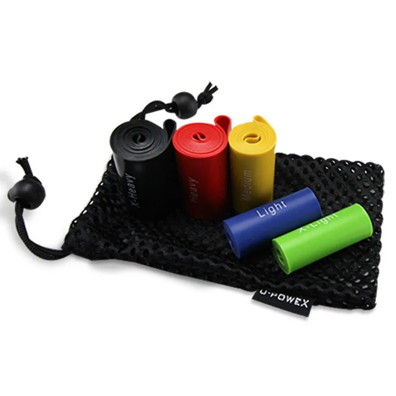 1 set 5 Colors Yoga Resistance Rubber Bands Indoor Outdoor Fitness Equipment Pilates Sport Training Workout Elastic Bands/ | Спорт и