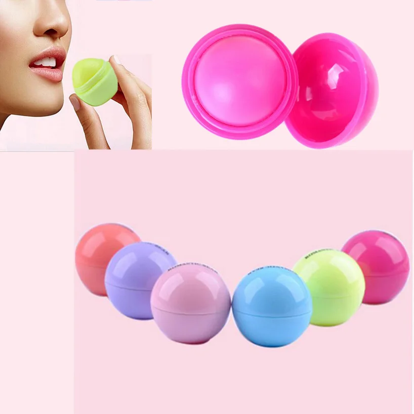 AddFavor 1 шт. милый 6 типный фруктовый аромат круглый шарик бальзам для губ