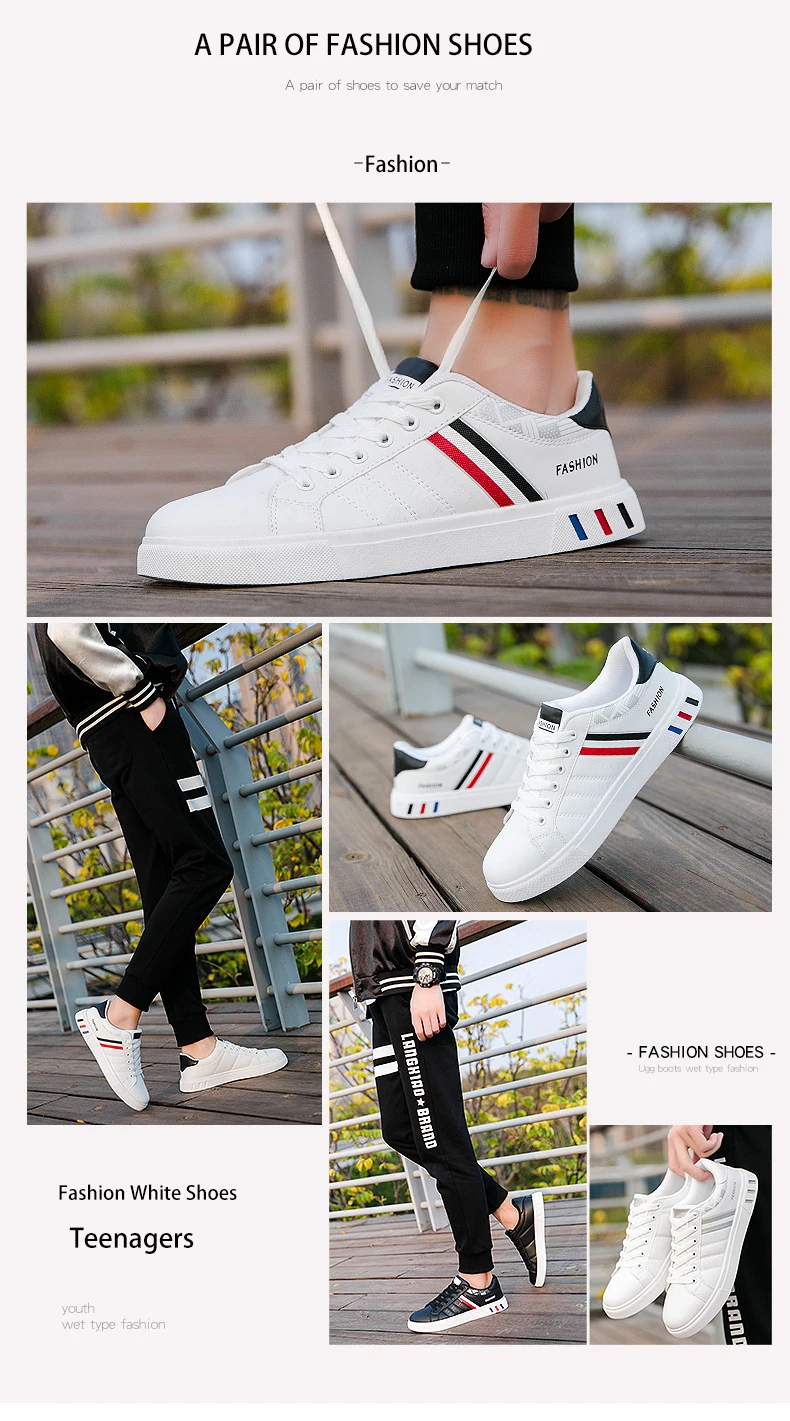 Size39-44 мужская белая повседневная обувь дышащая мягкая пу Корейская версия теннисные кроссовки спортивные кроссовки для бега мужские кроссовки красивая обувь
