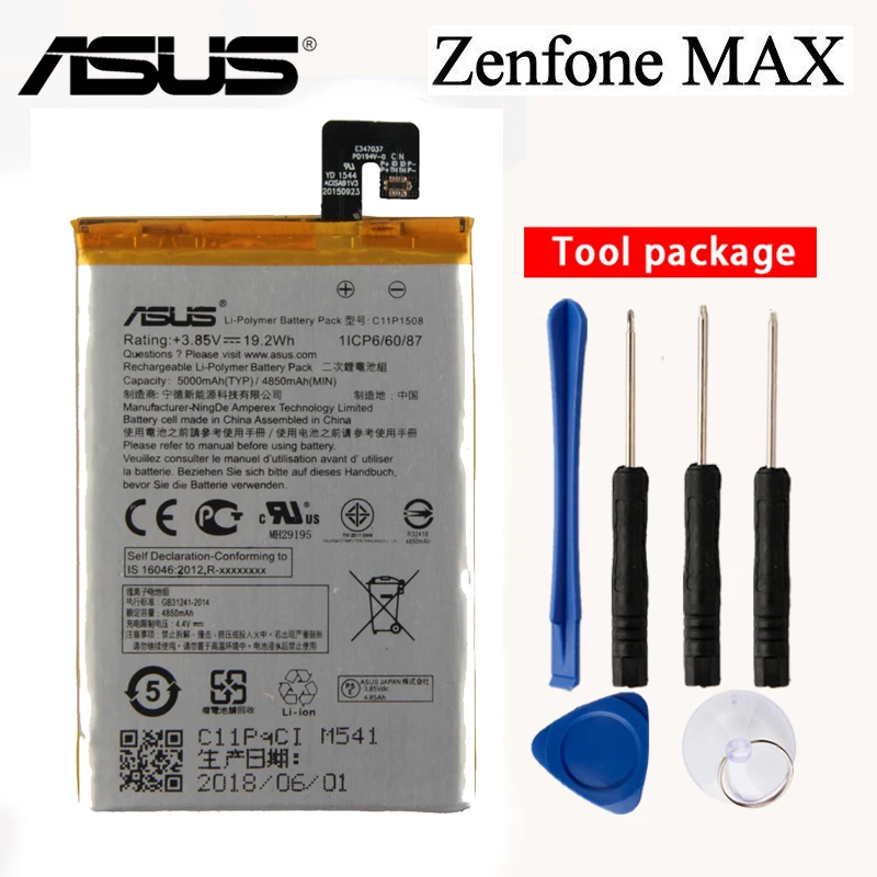 Оригинальный телефон ASUS C11P1508 аккумулятор большой емкости для Zenfone max 5000Z C550KL ZC550KL