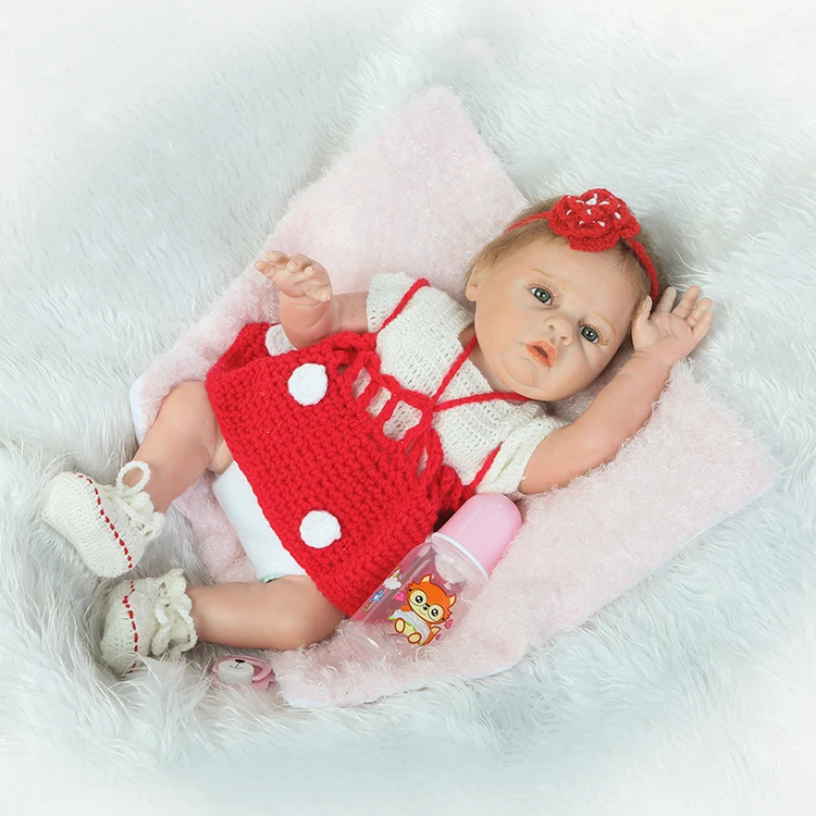 Куклы Reborn полностью Мягкие силиконовые для тела bebe real reobrn babies bonecas 20 дюймов 50 см
