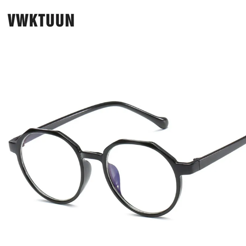 

VWKTUUN Black Round Glasses Frame Frames For Women Vintage Optical Glasses Frames Mens Womens Round Glasses Frames Oversized New