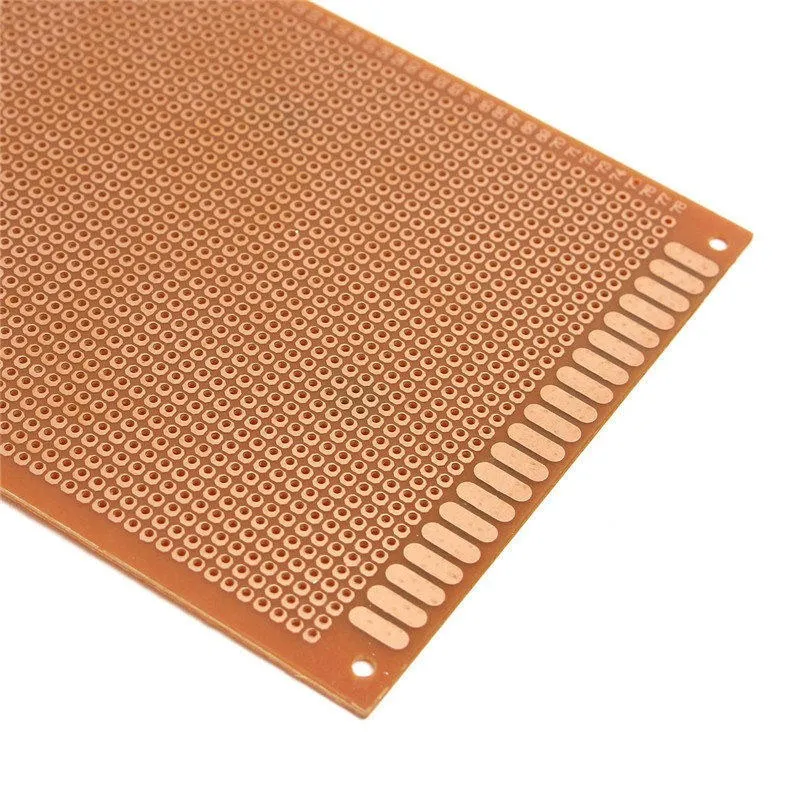 

New Electric Unit 1pcs 10cm x 22cm Single Side Copper Prototyping Paper PCB Printed Circuit Board Prototype Breadboard #MK-6