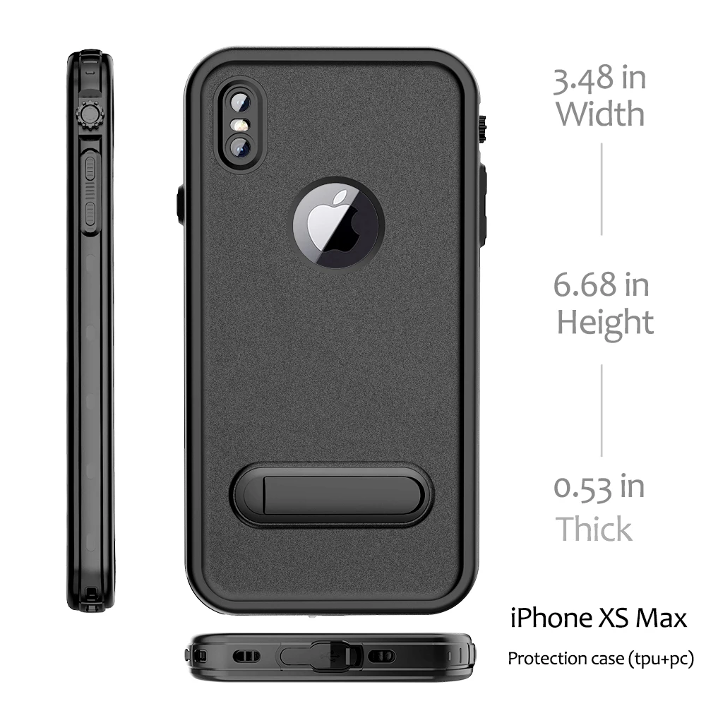 SHELLBOX водонепроницаемый чехол для телефона для iPhone XR XS MAX чехол ТПУ с ПК подводный чехол для iPhone XR XS Max водонепроницаемый чехол