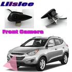 LiisLee фронтальная камера для Hyundai Tucson 2010-2018 13 14 15 16 17, фронтальная камера с логотипом сделай сам, фронтальная камера с ручным управлением