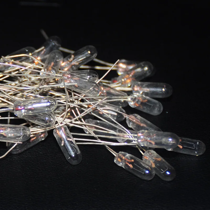 

20pcs Miniature lamp 3mm/4mm/5mm 6V/12V Indicator Bulb Incandescent Filament white hair yellow miniature bulb
