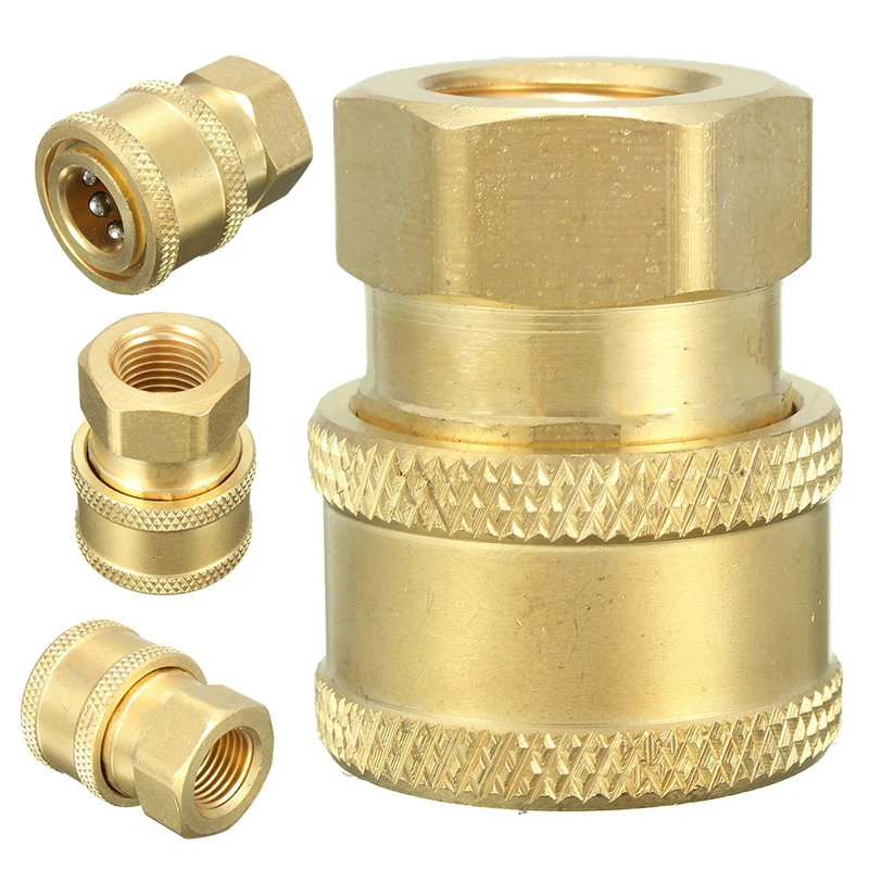

JX-LCLYL 1/4'' Quick Release Pressure Washer Hose Connector Adaptor To BSP1/4 Female